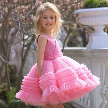 GIRL'S FLUFFY BALL GOWN