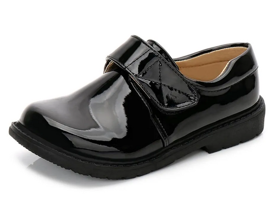 BOYS SHINY LEATHER DRESS SHOE