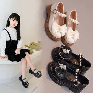 GIRL'S SPRING & AUTUMN PU FASHION FLAT SHOE