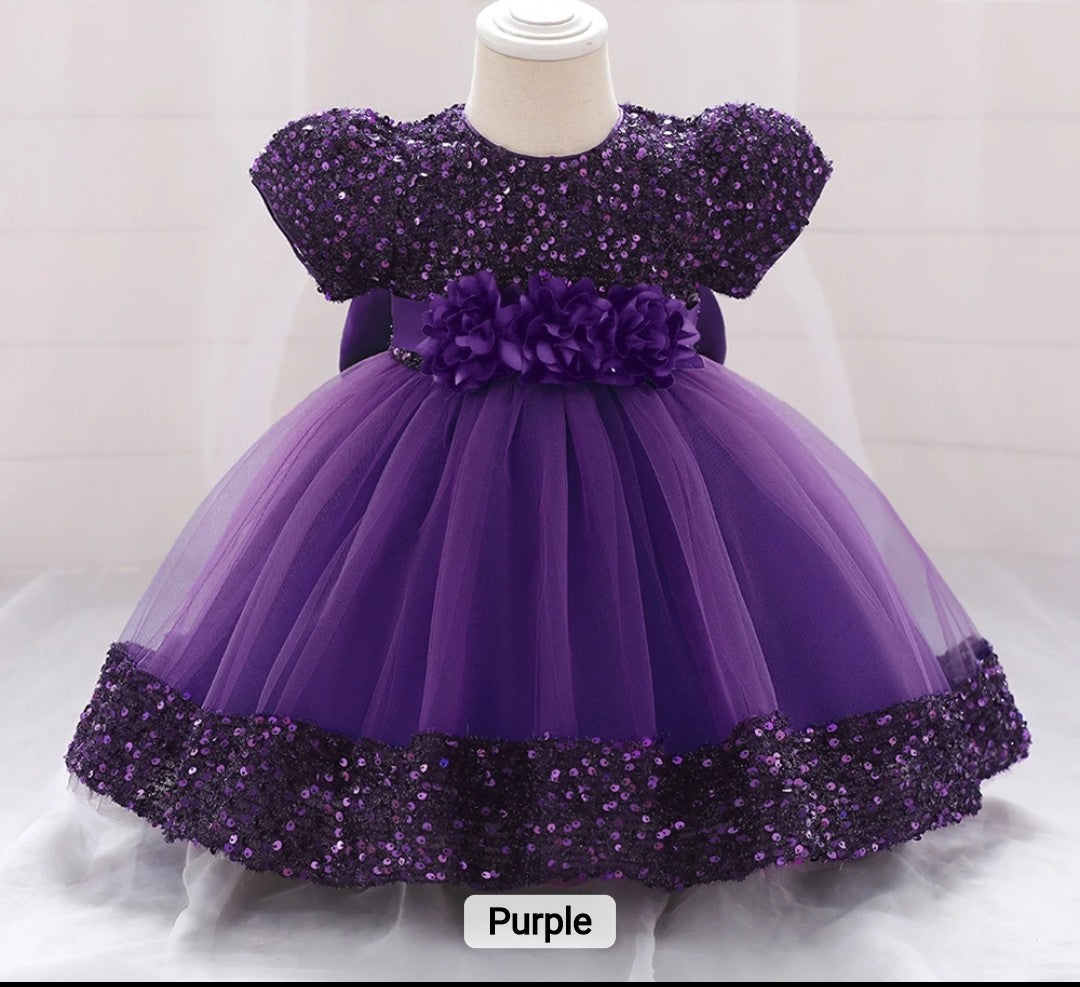 BABY GIRL RHINESTONE DRESS